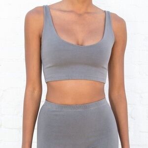 brandy Melville lydia tank in light blue/grey